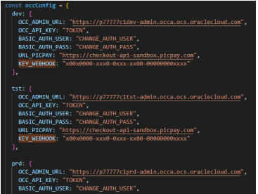 How to configure variables with data from your environments